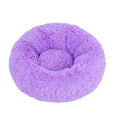 KAIJIE Cama calmante para cães e gatos, cama redonda macia e aconchegante para cães e gatos pequenos, médios e pequenos, diâmetro de 110 cm