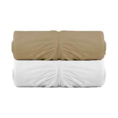 Kit 2 Lençóis Malha Casal com Elastico Vivaldi - Fio 30/1 Penteado - 100% Algodao (Kit 7)