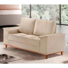 Sofá Ravena Linho 02 Lugares D28 Meu Sofá Online A294 Linho Creme