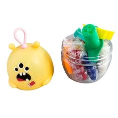 Massinha Modelar 12 Cores Monstrinho + Forminhas de Cortar - FOFY, Ama