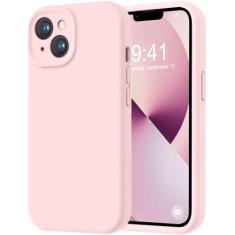 LOVE 3000 Capa projetada para iPhone 13, silicone premium com [proteção da câmera] [forro de microfibra macio antiarranhões] capa protetora à prova de choque para iPhone 13 mulheres, homens e meninas