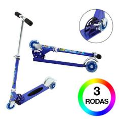 Patinete Paw Patrol para Criança 3 Rodas Masculino Azul - DM Radical