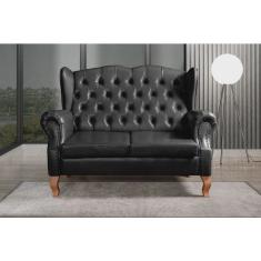 Sofá Imperador Namoradeira Chesterfield Retrô Colonial