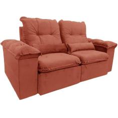 Sofá Arsenal 4 Lugares Retrátil e Reclinável 230cm Tecido Veludo Aifos