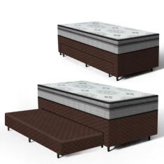 Cama Box com Colchao Espuma D33 Pillow In Anjos Ortosleep + Auxiliar d
