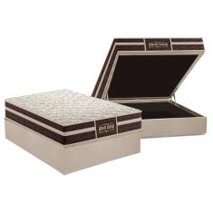 Cama Box Baú Casal: Colchão Ortopédico Probel Guarda Costas Extra Firme + Base Clean(138X188)