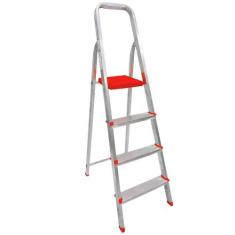 Escada Doméstica em Alumínio 4 Degraus - Botafogo