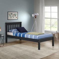 Cama Solteiro Inglesa em Madeira Maciça Mv Outlet