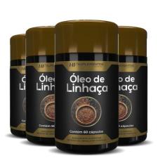 4X Oleo De Linhaça 60Caps Premium Hf Suplementos