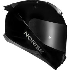 Capacete Norisk Razor Black Edition Preto brilho 2 Viseiras + Spoiler 