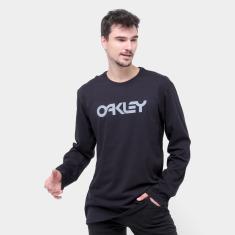 Camiseta Oakley Mark II LS Manga Longa Masculina-Masculino