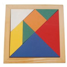 Brinquedos Educativos - Jogo Tangram - 20x20cm 7 Peças