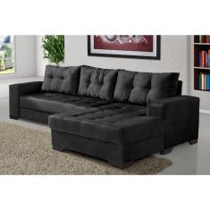 Sofá 2 Lugares com Chaise Bia Império Estofados