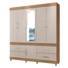 Guarda Roupa Casal Guarujá Amêndola Off White - Demóbile