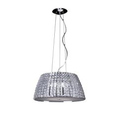 Pendente Bella Iluminação Vienna No Voltagev Cromado/ Transparente