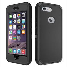 Asuwish Capa de celular para iPhone 6plus 6splus 7plus 8plus i 6/6s/7/8 Plus capa de celular híbrida à prova de choque protetora resistente acessórios para celular iPhone6splus i Phone7s 7s 7+ 8s 8+