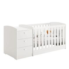 Berço Multifuncional Atlanta Branco Fosco