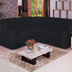 Capa Protetor de Sofá de Canto Dodigo Tecido Malha Gel Elásticada 01 P