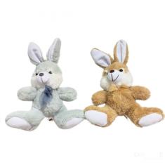 Coelho De Pelúcia Com Laço Marrom Ou Cinza 2cm Un Cromus