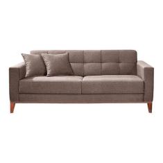 Sofá 2 Lugares Kivik Capitonê Caqui - Keva