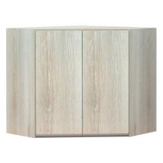 Armário Canto Diagonal Luciane 2 Portas Luci Legno Crema