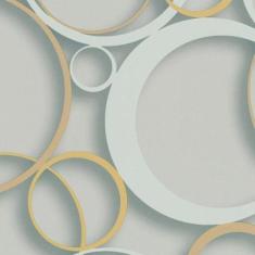 Papel de Parede DDD em 3D MAX 28302 Círculos - Rolo: 10m x 0,53m - EMI