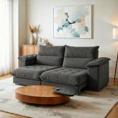 Sofá Retrátil e Reclinável 3 Lugares 250cm Italia - Kasacomigo Estofad