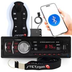 Radio Automotivo Sem Toca Cd Bluetooth Usb Sd e Controle Longa Distanc