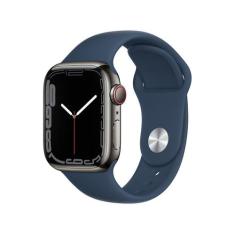 Apple Watch Series 7 41mm Gps + Cellular Grafite - Aço Inoxidável Puls