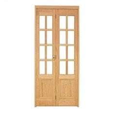 Kit Porta de Madeira Camarão PE71 Gold Esel 213cmx94cmx12cm Natural