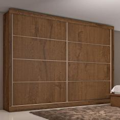 Guarda Roupa Casal 2 Portas 6 Gavetas - Sevilha-Braúna - Made Marcs