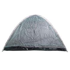 Barraca Camping Dome 6 Premium com Cobertura Bel Fix Verde/Cinza