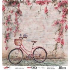 Papel Scrapbook OPADECOR Bicicleta 1 30,5x30,5 2638 OPA