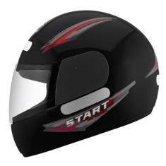 Capacete Fechado Moto Mixs Start Masculino Feminino Segurança Conforto