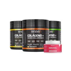 Renova Be Colágeno + Ácido Hialurônico Loja Oficial 3 Unid, 1 Tangerin