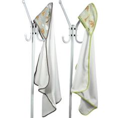 Kit 3 Toalha de Banho Bebê Dupla Face com Capuz Estampado Forrado Supe