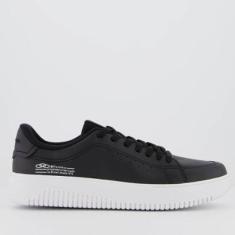 Tênis Olympikus Eros Preto e Branco-Masculino