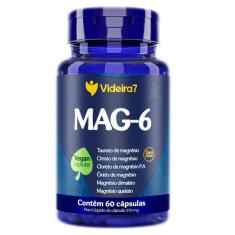 Mag-6  6 Tipos De Magnésio  60 Cápsulas Videira7