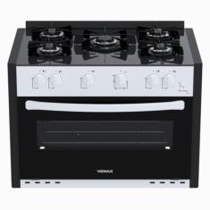 Fogao de Embutir 5 Bocas Venax Picasso Line Branco Gas Glp