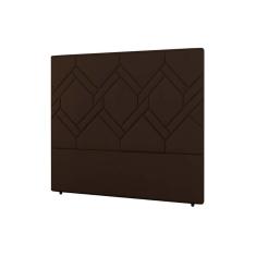 Painel de Cama Box Estofada Solteiro Lima Plus Veludo Cacau - Simbal