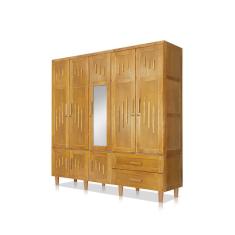 Guarda-roupa Imperatriz 5 Portas Imbuia com Espelho Imbuia