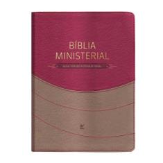 Bíblia Ministerial - NVI - Marrom Claro e Vermelho, Sortido