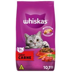 Ração Whiskas Carne para Gatos Adultos - 10,1 Kg