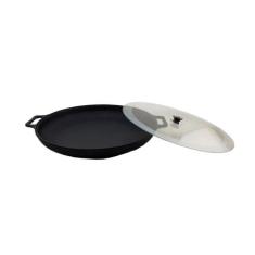 Frigideira Paella de Ferro Fundido Com Tampa - Diametro 60cm - Rig Fun