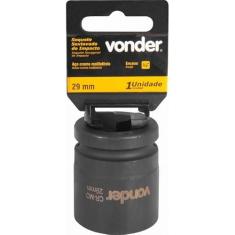 Soquete Sextavado de Impacto Encaixe 3/4" 29mm Aço Cromo - Vonder