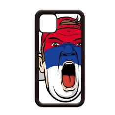 Capa protetora de cabeça de maquiagem facial bandeira da Sérvia para iPhone 11 Pro Max para Apple Mobile Case