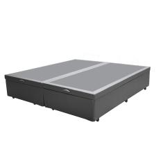 Cama Box Baú Queen Bipartido sp Móveis Sintético Cinza - 39x158x198