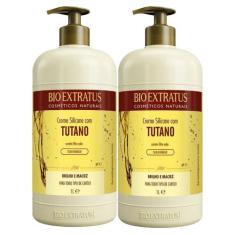 Kit 2 Cremes Para Pentear Bio Extratus Silicone Com Tutano 1L