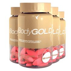 Kit 4 Body Gold 60 Cápsulas Eleve Life 