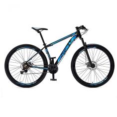 Bicicleta Aro 29 Krw Alumínio Shimano 21 Vel Freio A Disco Suspensão Mountain Bike S6 21 Preto-Azul